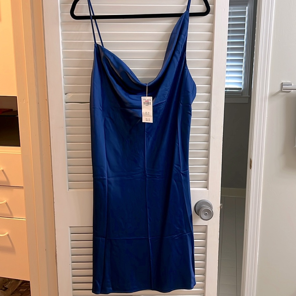 Brand new with tags Abercrombie blue dress size large